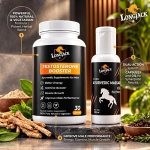 LongJackPlus Shigrapatan Dur Karne ke Liye Capsules aur Oil Combo Pack